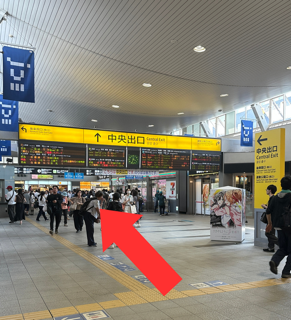 JR岡山駅中央出口改札
